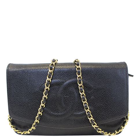 chanel black caviar leather clutch|Clutches with Chain .